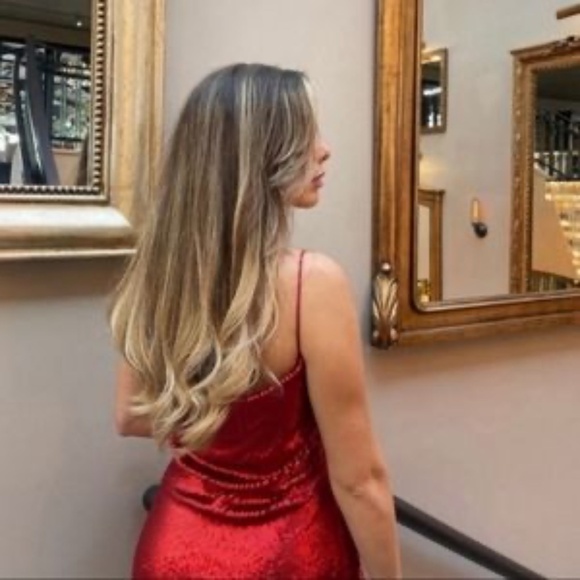 ZARA Red Sequin Mini Dress BNWT - Picture 3 of 7